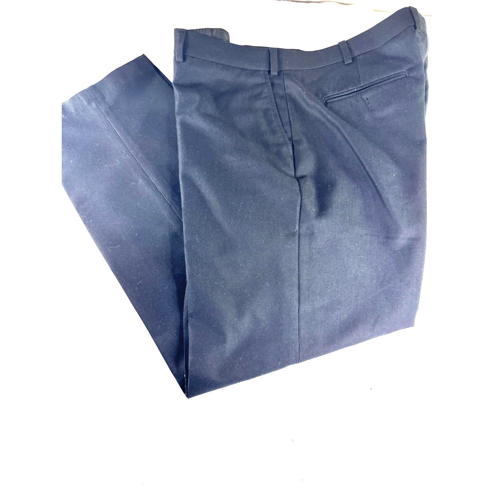 Ralph Ralph Lauren Dress Pants Mens 42x32  Excellent Flat Front Cotton‎ black